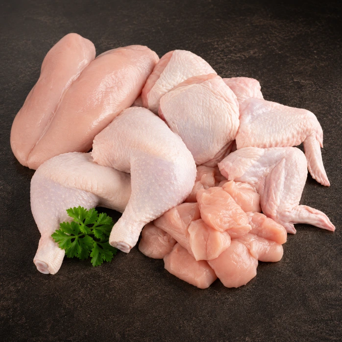 Pollo Trozado en Cuartos